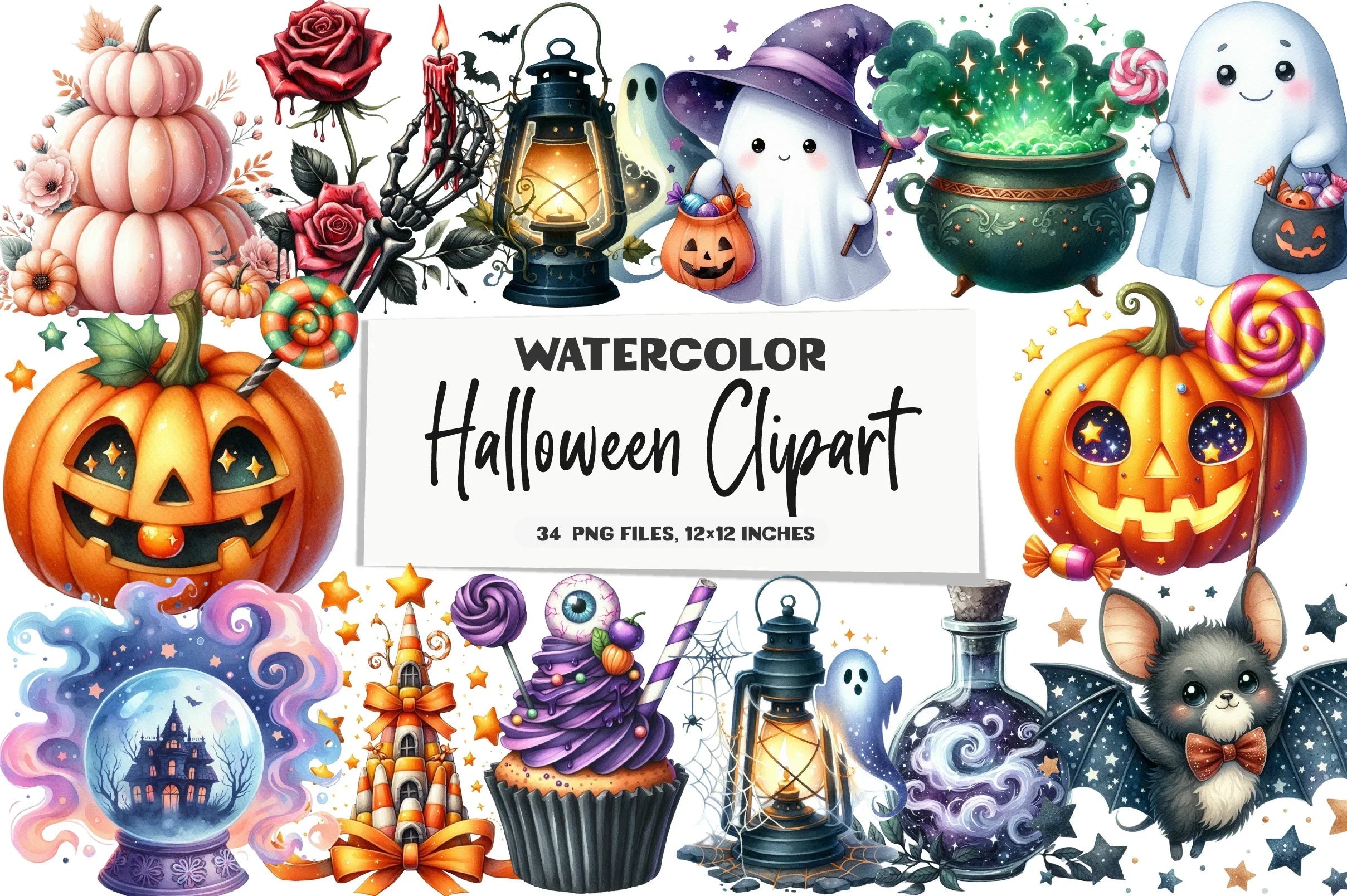 Halloween Clipart Bundle - CraftNest - Digital Crafting and Art