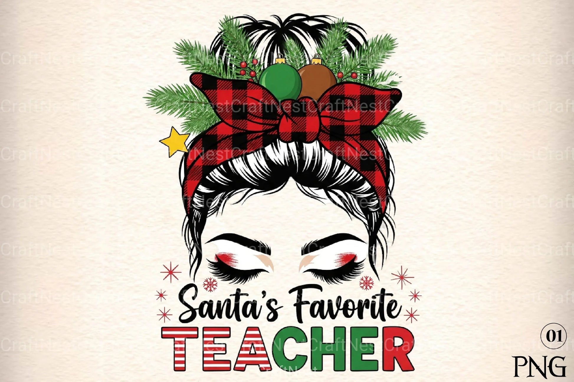 Santa's Favorite Teacher Clipart Bundle - CraftNest - Digital Crafting and Art