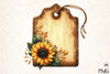 Vintage Wooden Autumn Tags Clipart Bundle