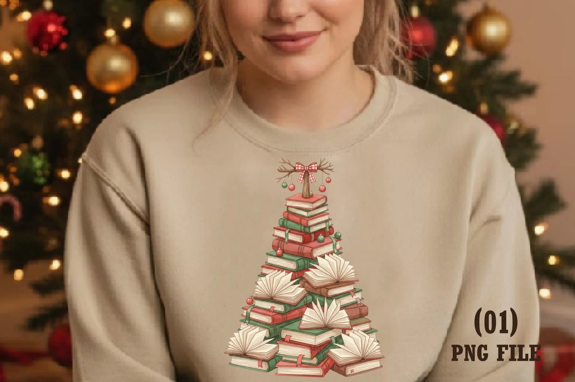 Christmas Tree Books Teacher Clipart Bundle - CraftNest - Digital Crafting and Art
