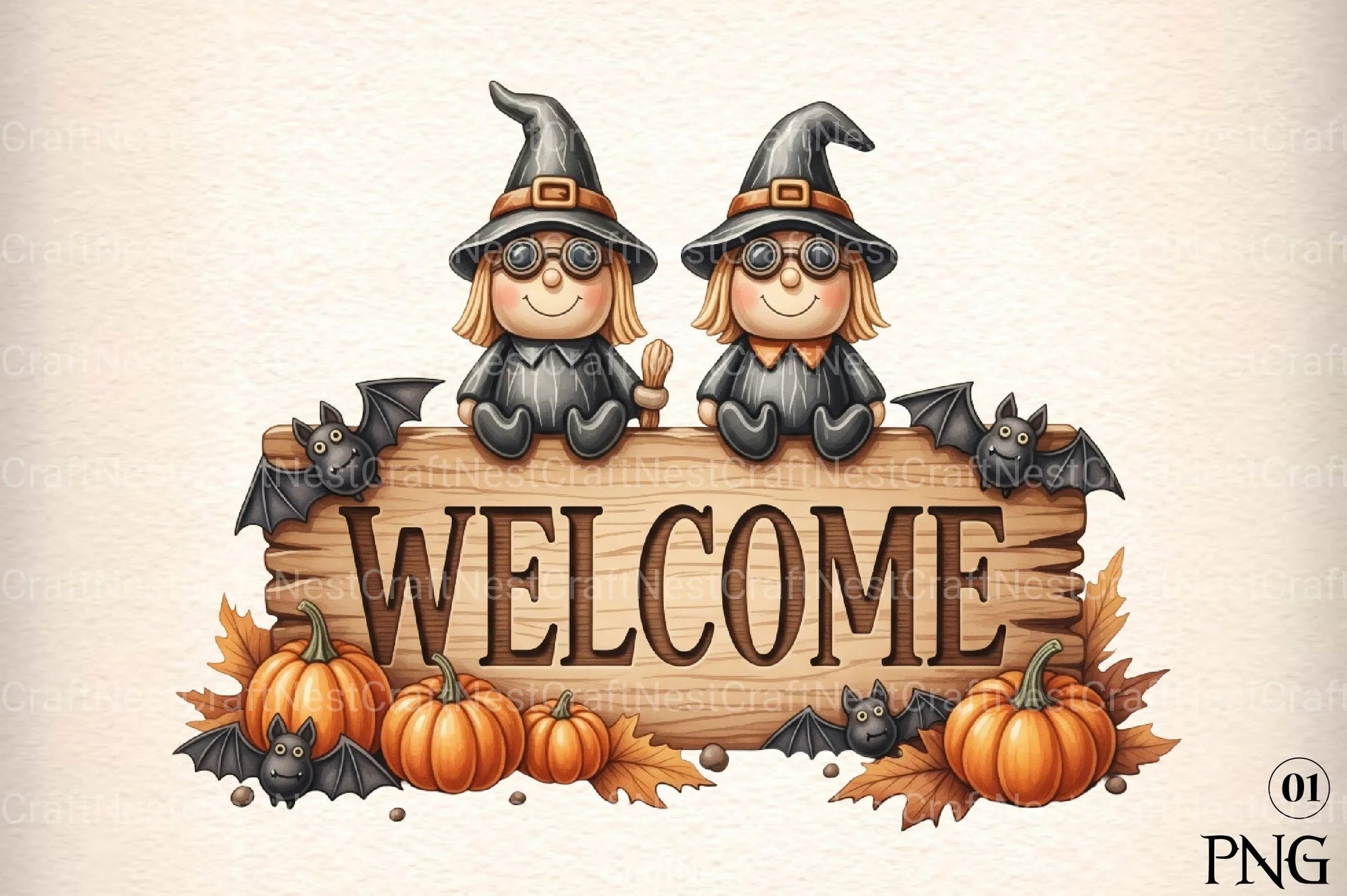 Halloween Witches Clipart Bundle 1 - CraftNest - Digital Crafting and Art