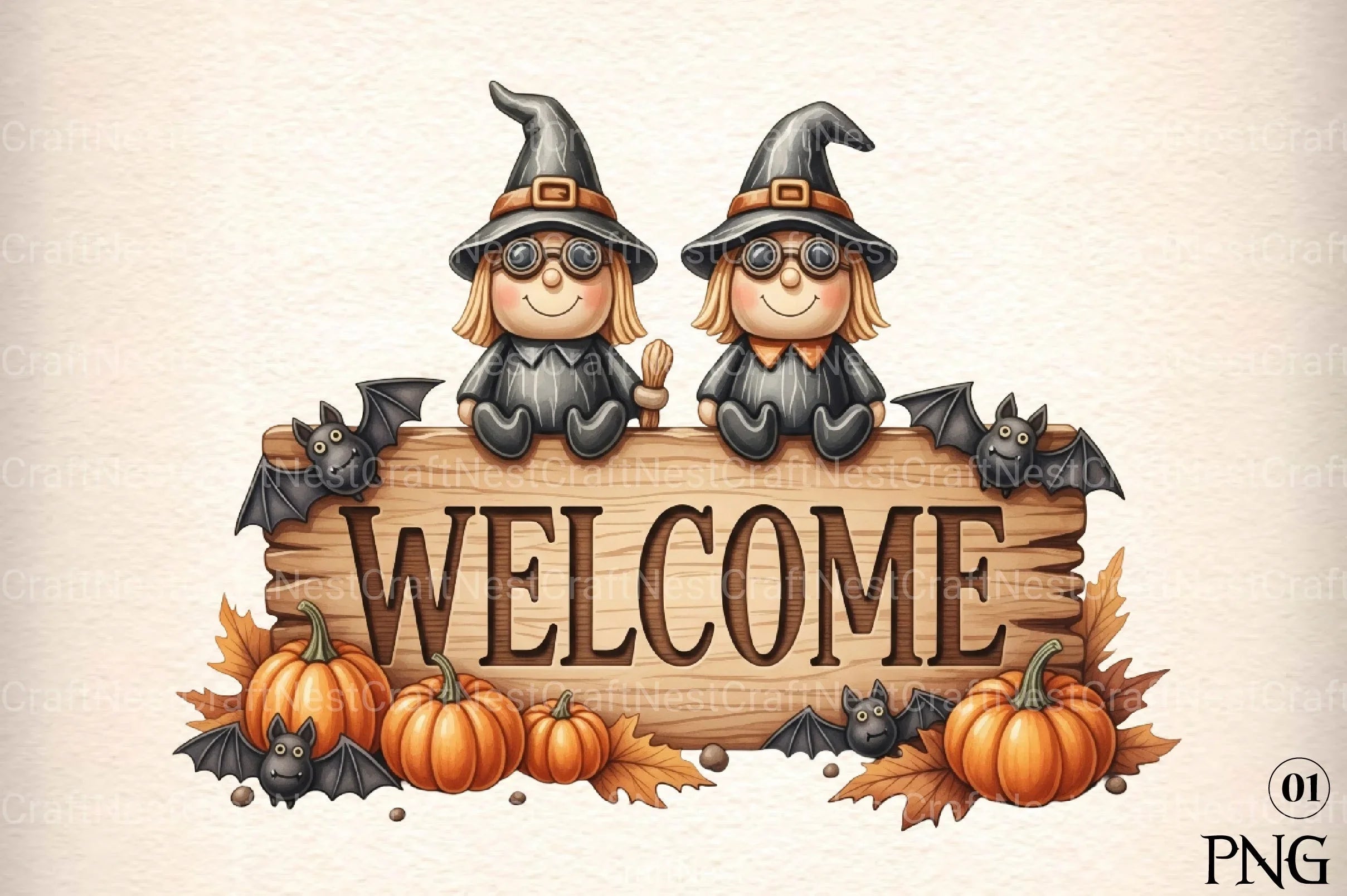 Halloween Witches Clipart Bundle 1 - CraftNest - Digital Crafting and Art