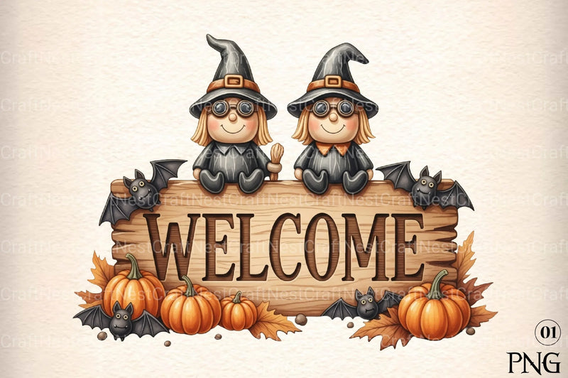 Halloween Witches Clipart Bundle 1 - CraftNest - Digital Crafting and Art