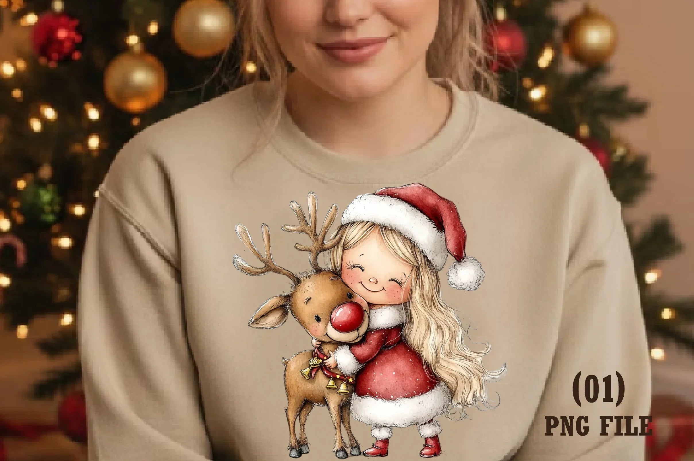 Cute Christmas Girls Clipart Bundle - CraftNest - Digital Crafting and Art