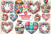 Patchwork Valentine's Day Clipart Bundle