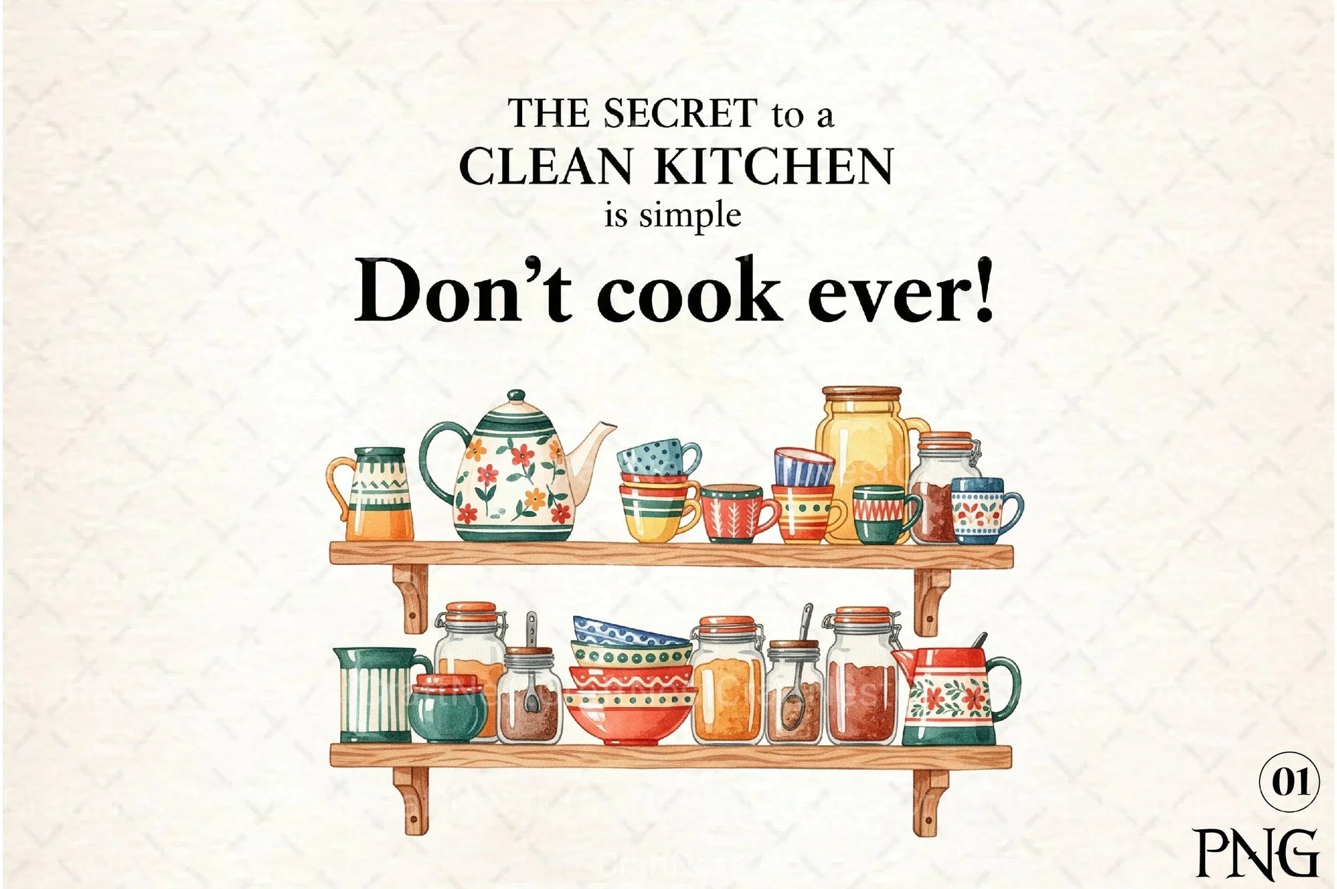 Funny Kitchen Towel Clipart Bundle 3 - CraftNest - Digital Crafting and Art