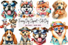 Funny Dog Cute Clipart Bundle