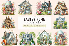 Easter Home Clipart Bundle - CraftNest - Digital Crafting and Art