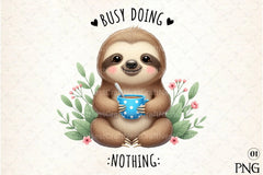 Funny Sloth Quotes Clipart Bundle 77 - CraftNest - Digital Crafting and Art
