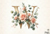 Floral Alphabet Clipart Bundle