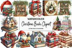 Christmas Books Clipart Bundle - CraftNest - Digital Crafting and Art