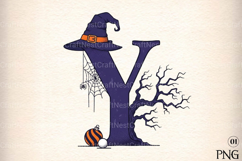 Halloween Alphabet Clipart Bundle 1 - CraftNest - Digital Crafting and Art