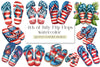 4th of July Flip Flops Clipart Bundle