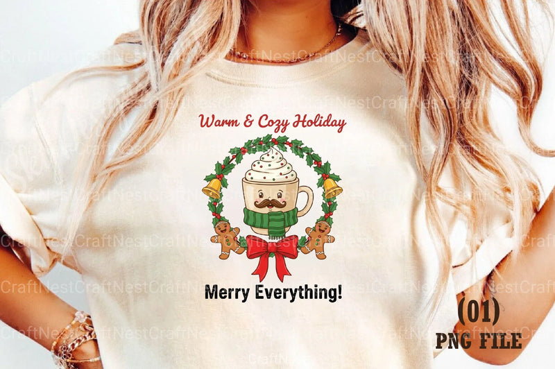 Warm & Cozy Retro Christmas Clipart Bundle - CraftNest - Digital Crafting and Art