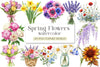 Spring Flowers Clipart Bundle