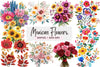 Mexican Flowers Clipart Bundle