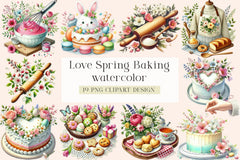 Love Spring Baking Clipart Bundle - CraftNest - Digital Crafting and Art