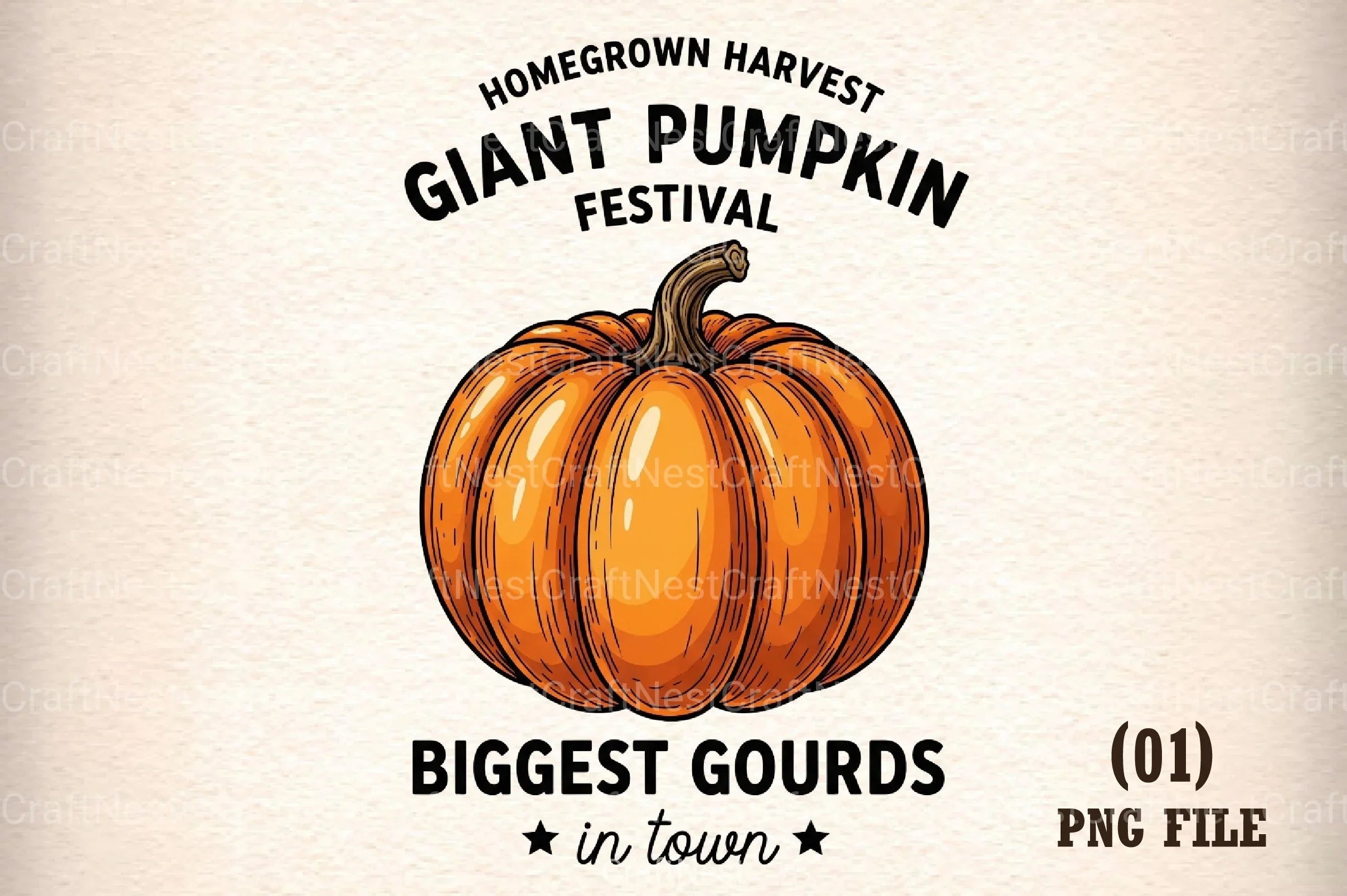 Rustic Fall Farmhouse Pumpkin Clipart Bundle