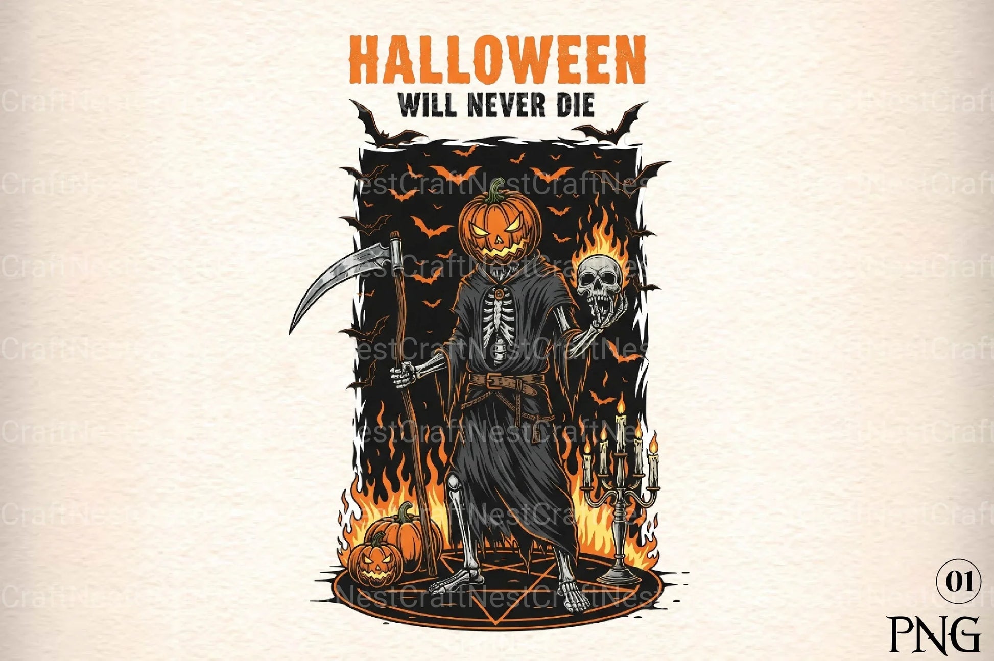 Spooky Halloween Skeleton Clipart Bundle - CraftNest - Digital Crafting and Art