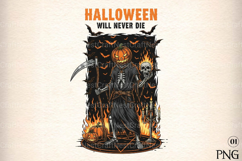 Spooky Halloween Skeleton Clipart Bundle - CraftNest - Digital Crafting and Art