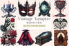 Vintage Vampire Designs Clipart Bundle