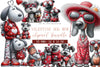 Valentine Dog Mom Clipart Bundle