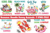 Summer Funny Animals Clipart Bundle