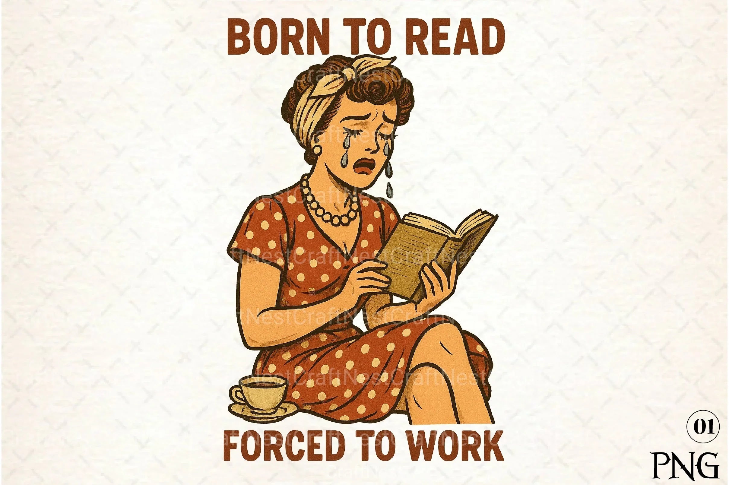 Born to Read Clipart Bundle 1 - CraftNest - Digital Crafting and Art