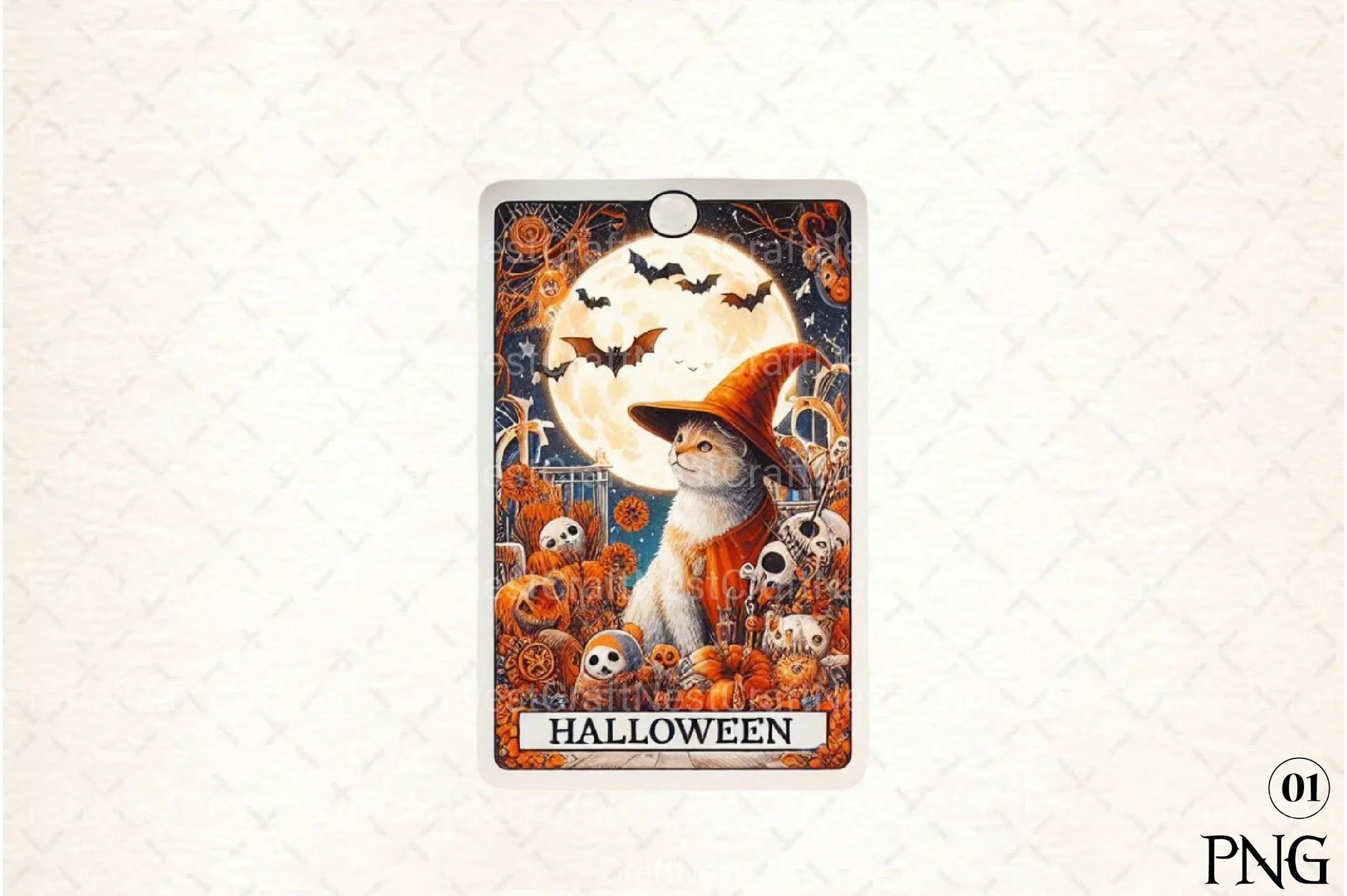 Halloween Tarot Card Clipart Bundle 6 - CraftNest - Digital Crafting and Art