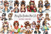 Messy Bun Bandana Mom Life Clipart Bundle