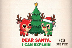 Dear Santa, I Can Explain Christmas Clipart Bundle - CraftNest - Digital Crafting and Art