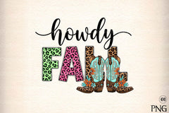 Howdy Fall Boot Art Clipart Bundle - CraftNest - Digital Crafting and Art