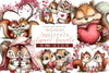Sweetheart Squirrels Clipart Bundle