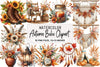Autumn Boho Clipart Bundle