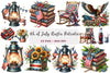 Rustic Patriotic Clipart Bundle for 4th of July