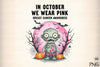 Halloween Breast Cancer Clipart Bundle