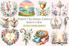 Pastel Christian Easter Clipart Bundle
