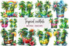 Tropical Cocktails Clipart Bundle