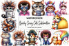 Quirky Crazy Cats Clipart Bundle