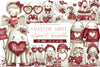 Valentine Ghost Clipart Bundle