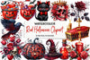 Red Halloween Clipart Bundle