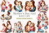 Mother's Day Girl Clipart Bundle
