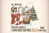 Funny Mrs. Claus Roasted Men Clipart Bundle