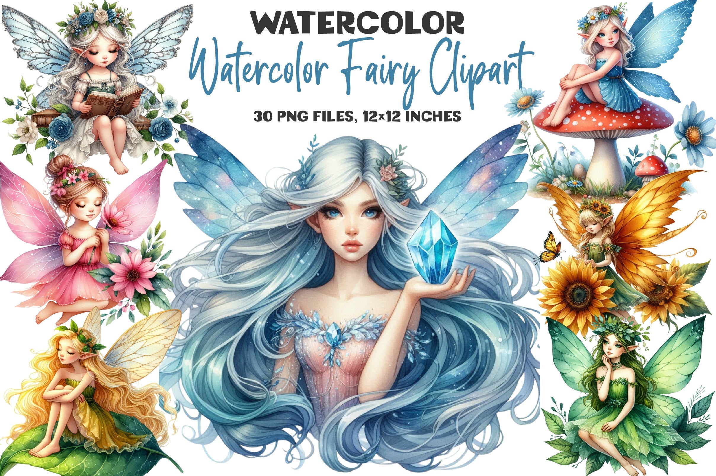 Fairy Clipart Bundle