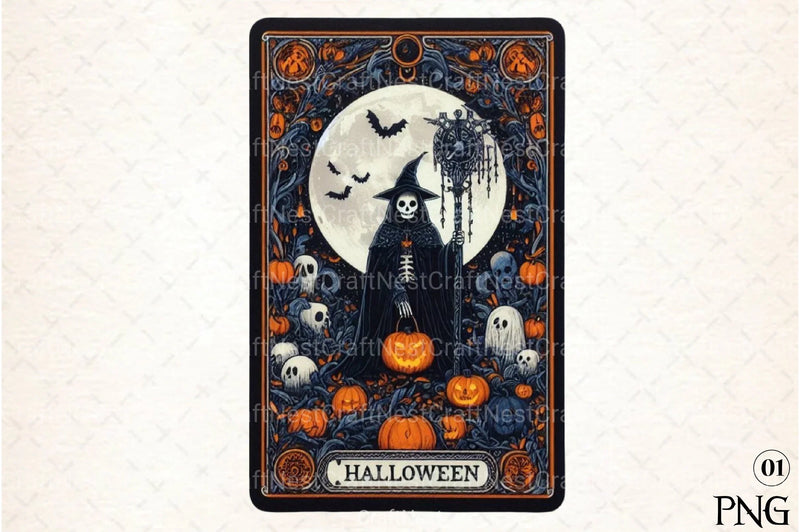 Halloween Tarot Card Clipart Bundle 10 - CraftNest - Digital Crafting and Art