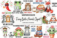 Funny Animal Quotes Clipart Bundle - CraftNest - Digital Crafting and Art