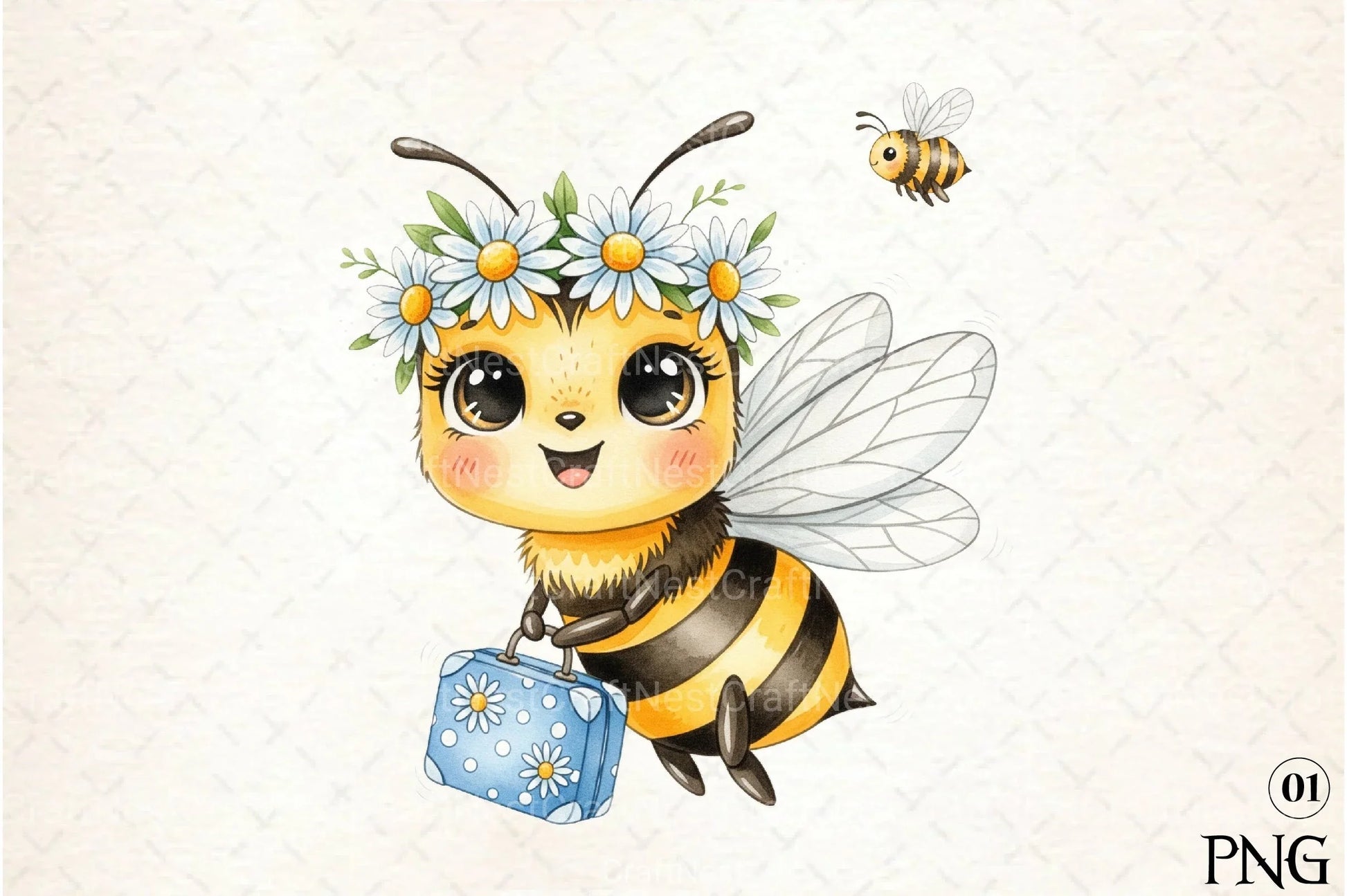 Back to School Bee Clipart Bundle 4 - CraftNest - Digital Crafting and Art