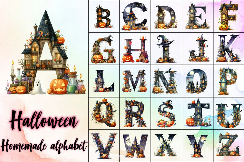 Homemade Alphabet Clipart Bundle - CraftNest - Digital Crafting and Art