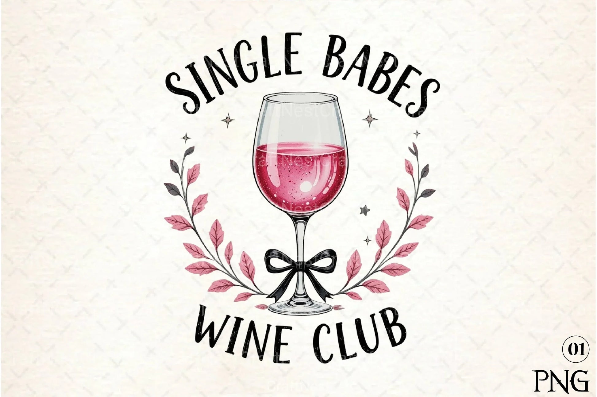Single Babes Wine Club Clipart Bundle - CraftNest - Digital Crafting and Art