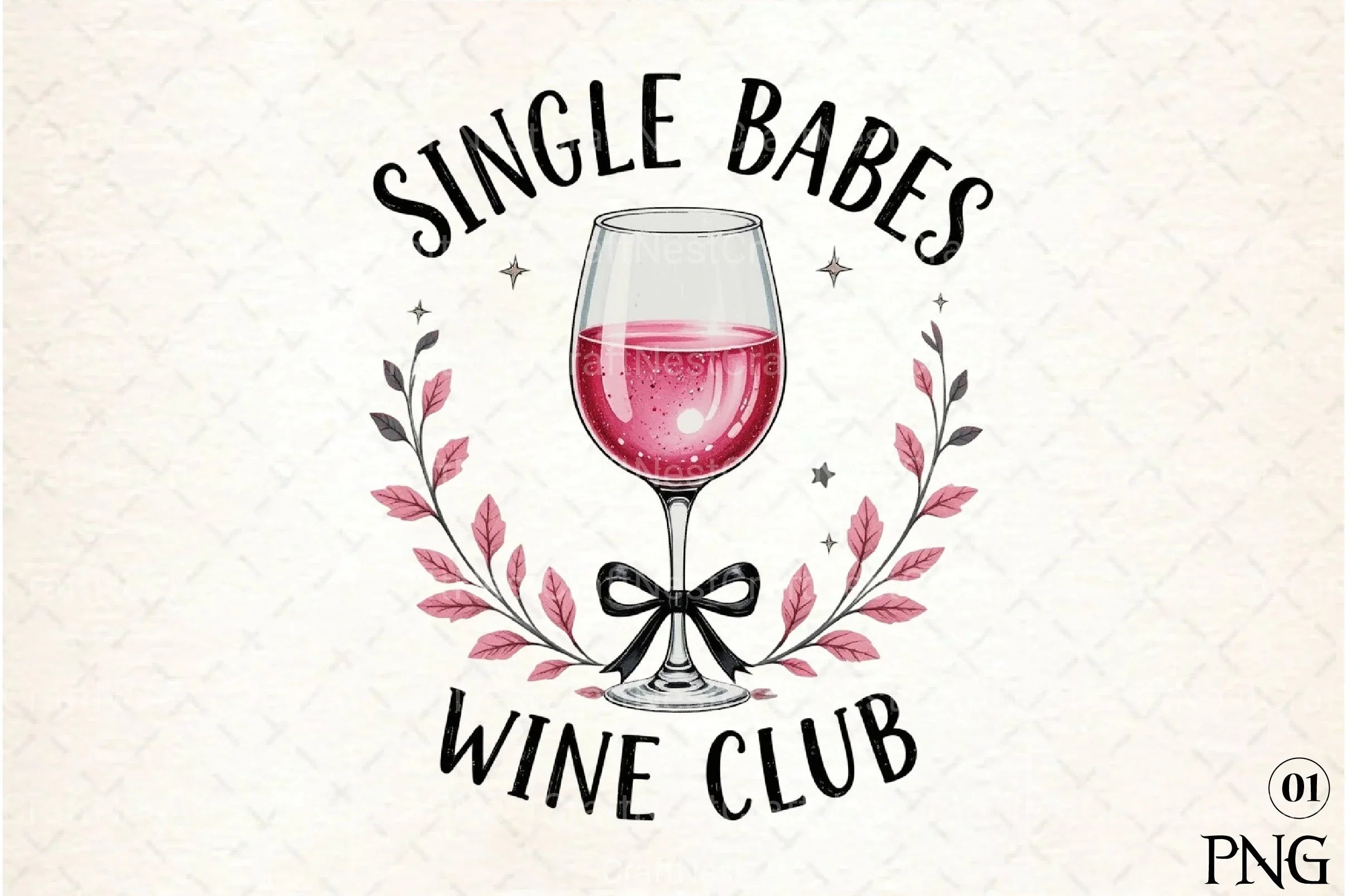 Single Babes Wine Club Clipart Bundle - CraftNest - Digital Crafting and Art
